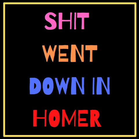 Shit Went Down in Homer - Sticker