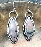 Dendrite Opal & Sterling Silver Earrings