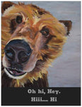 Bear Puppy ~ Greeting Card Stickers