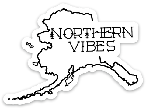 Northern Vibes Alaska~ Sticker Stickers