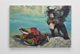 Salmon Dip Canvas 8X12 Britni Siekaniec Art